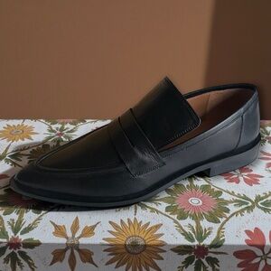 🎉SALE ATP Atelier Montazzoli Pointed Toe Penny Loafer Black Leather